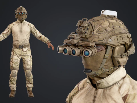 Operazione speciale Soldato degli Stati Uniti Modello 3D