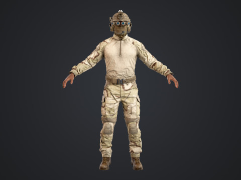 Special Operation United States Soldier 3D मॉडल