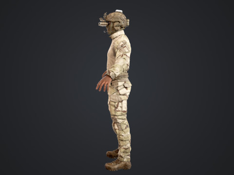 Special Operation United States Soldier 3D मॉडल