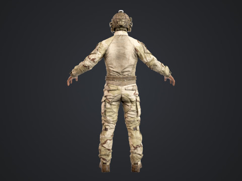 Special Operation United States Soldier 3D मॉडल