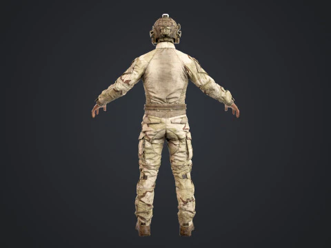 Special Operation United States Soldier 3D Model