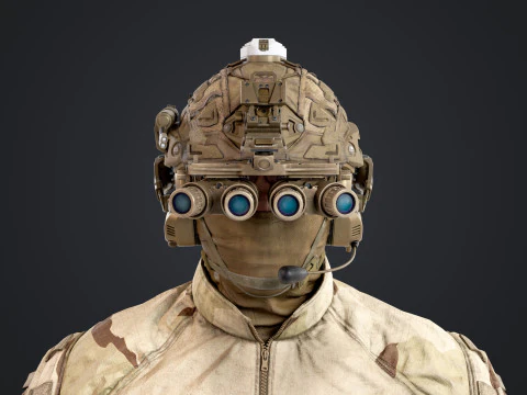 Special Operation United States Soldier 3D Model