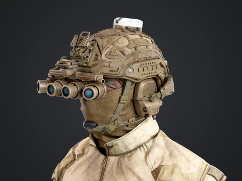 Special Operation United States Soldier 3D Model