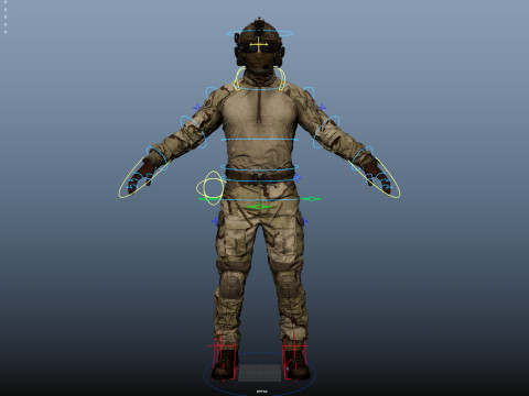Special Operation United States Soldier 3D मॉडल