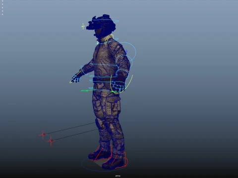 Special Operation United States Soldier 3D Model