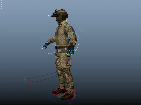 Special Operation United States Soldier 3D Model
