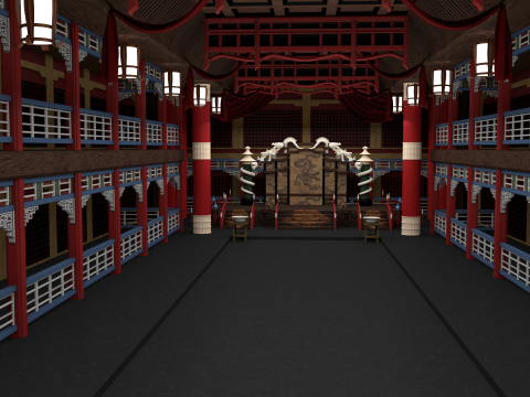 Chinese Imperial Palace 3D Model