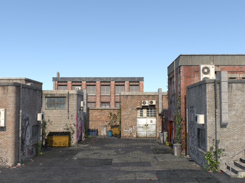 Urban-alley 3Dモデル