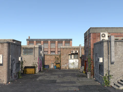 Urban-alley 3D Model