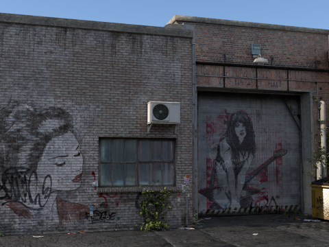 Urban-alley 3Dモデル