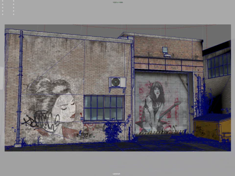 Urban-alley 3D Model