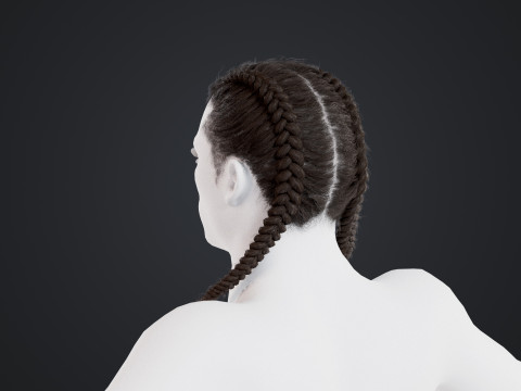 African character Hair Modelo 3D