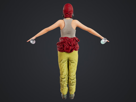 Graffiti Female 3D Model