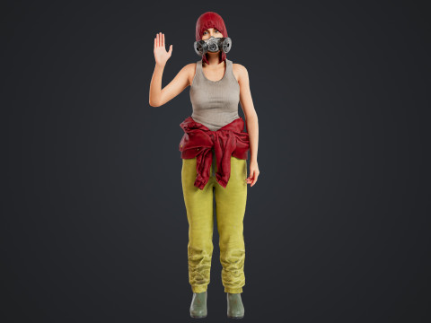 Graffiti Female 3D Model