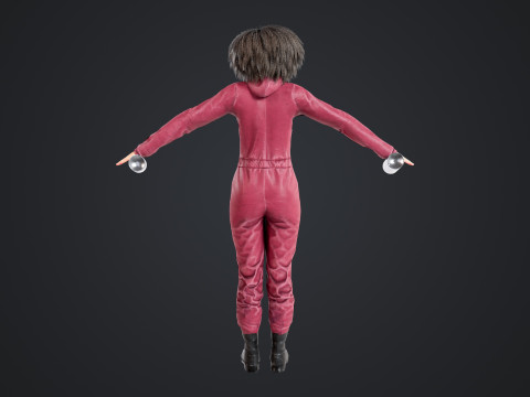 Graffiti Female Model 3D