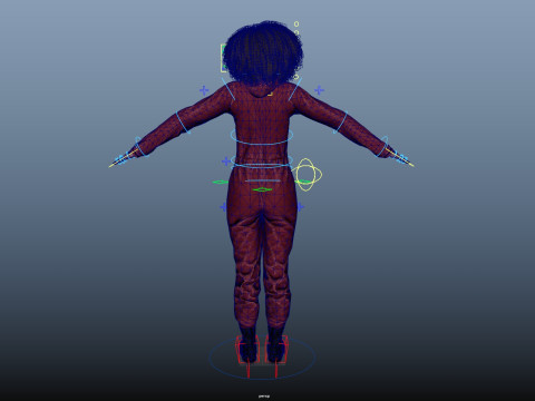 Graffiti Female Model 3D