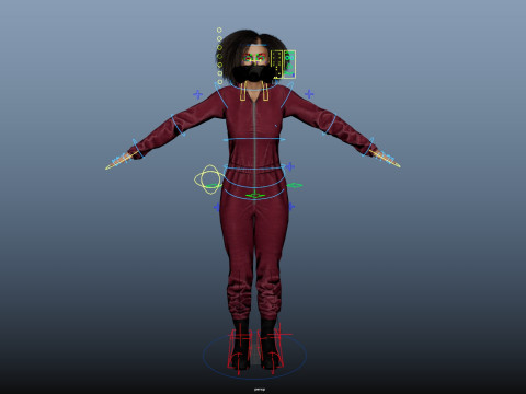 Graffiti Female Model 3D