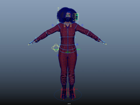 Graffiti Female Model 3D