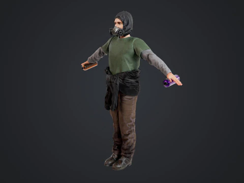 Graffiti Male 3D Model