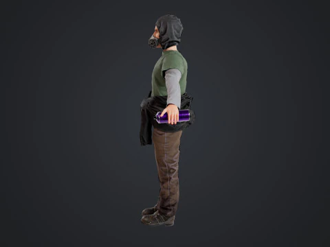 Graffiti Male 3D Model
