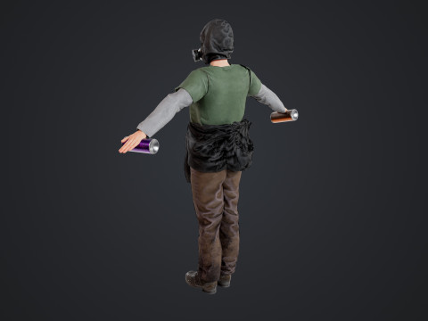 Graffiti Male Model 3D
