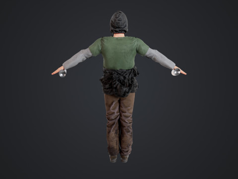 Graffiti Male Model 3D