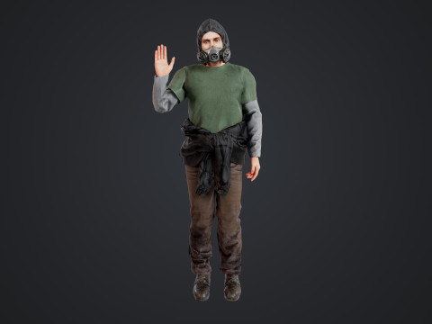 Graffiti Male Model 3D