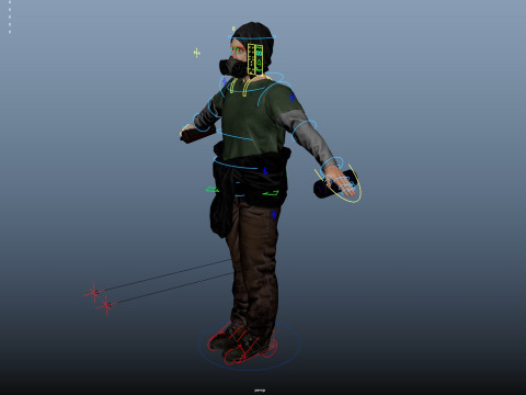 Graffiti Male Model 3D