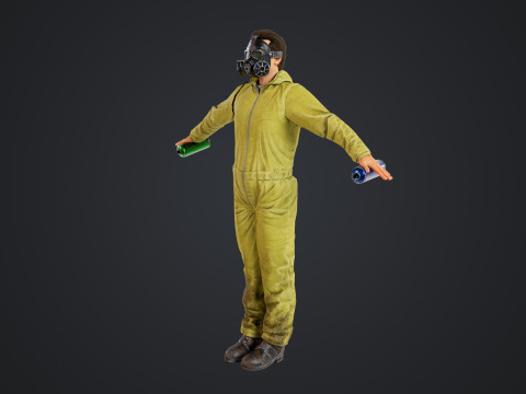Graffiti Male Model 3D