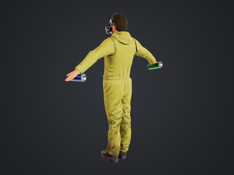 Graffiti Male Model 3D
