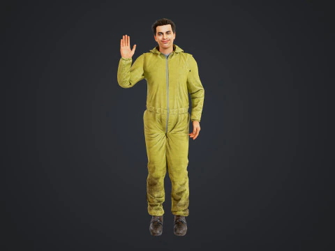 Graffiti Male 3D Model