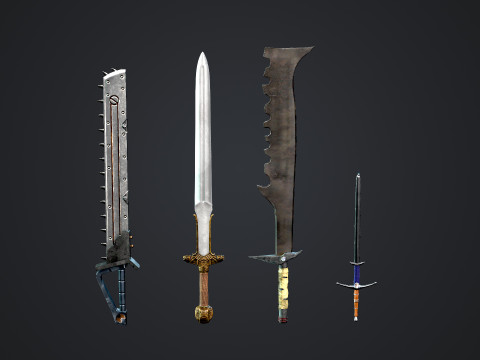Swords 3D मॉडल