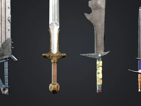 Swords 3D Model