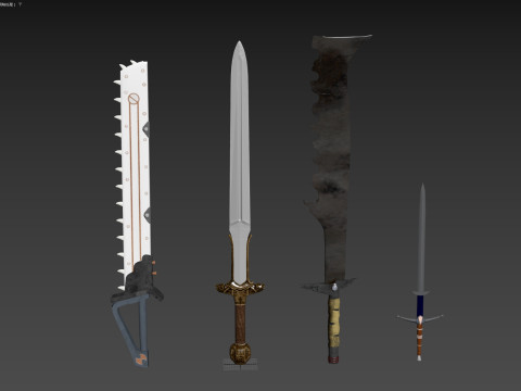 Swords 3D Model