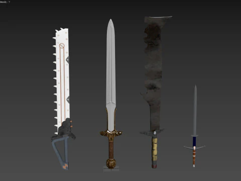 Swords 3D Model