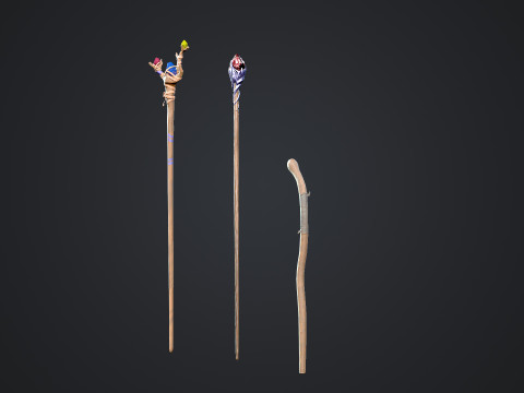 Staffs 3D Model
