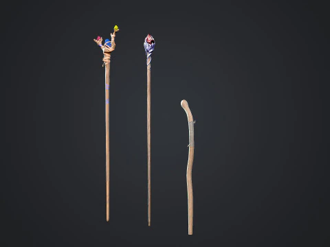 Staffs 3D Model
