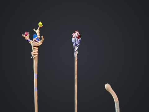 Staffs 3D Model