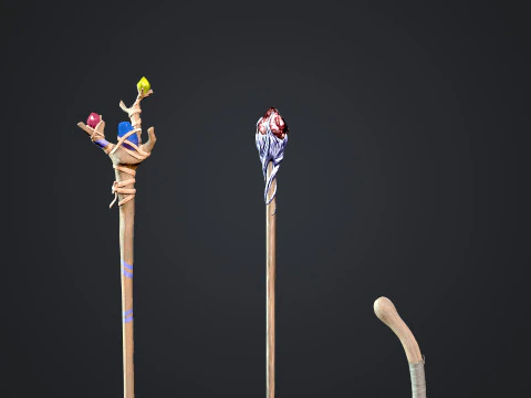 Staffs 3D Model