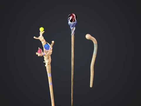 Staffs 3D Model