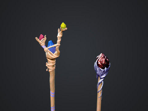 Staffs 3D Model