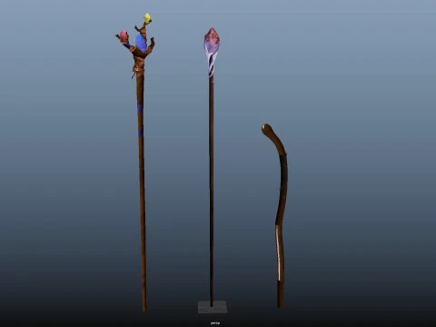 Staffs 3D Model