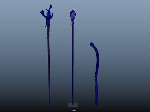 Staffs 3D Model