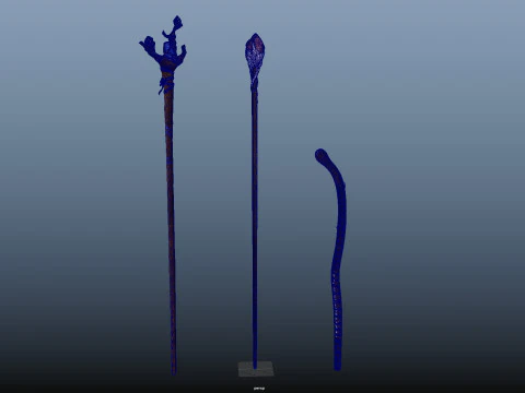 Staffs 3D Model