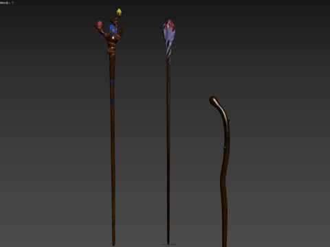 Staffs 3D Model