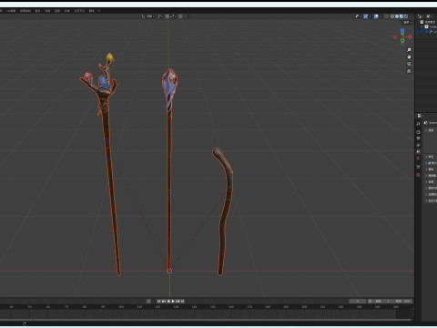 Staffs 3D Model