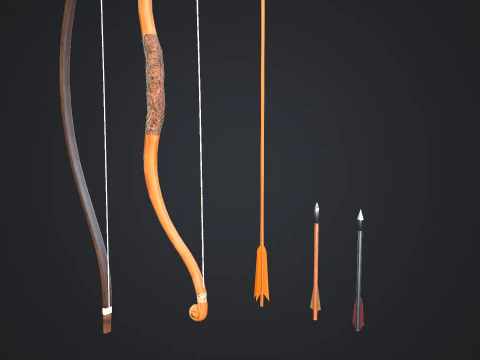 Bows And Arrows 3D Model