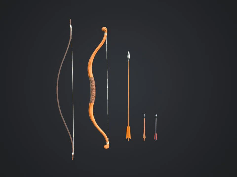 Bows And Arrows 3D Model