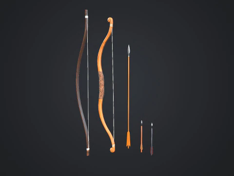 Bows And Arrows 3D Model