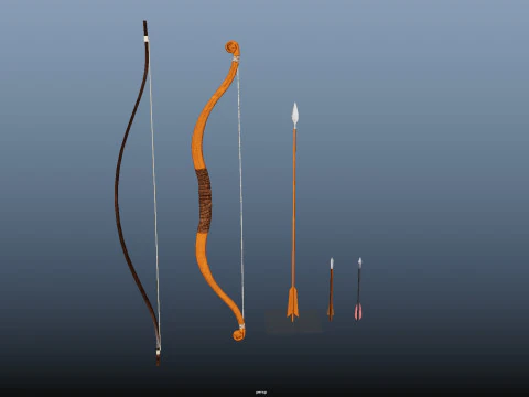 Bows And Arrows 3D Model